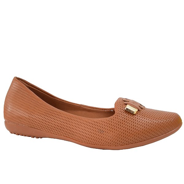 Sapatilha Feminina Bico Fino Firenze - Caramelo - Bottero
