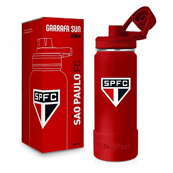 Garrafa Térmica Sun Base Silicone - São Paulo - 850ml - Brasfoot