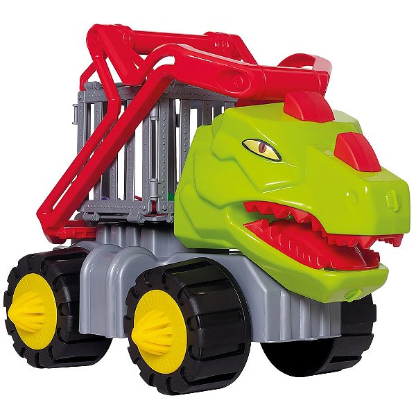 Caminhão com Jaula Dino Construction - Samba Toys