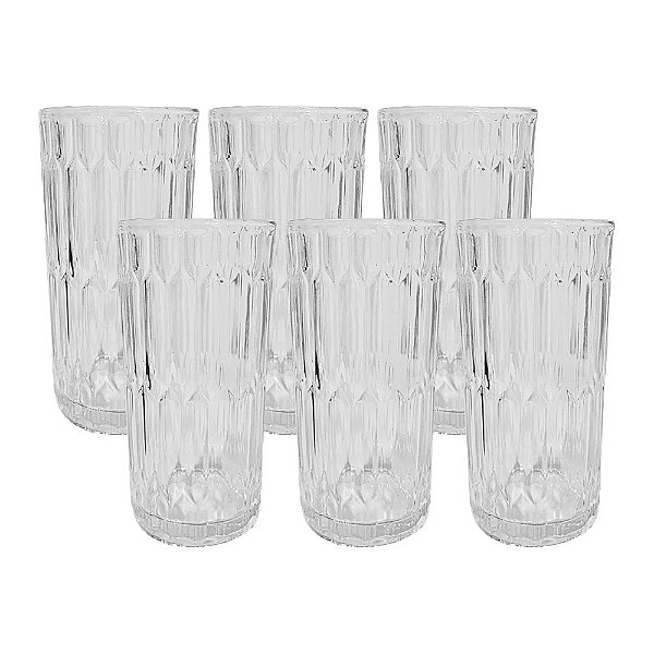 Jogo de Copos Long Drink Majestic 385ml - 6 peças - Mimo Style