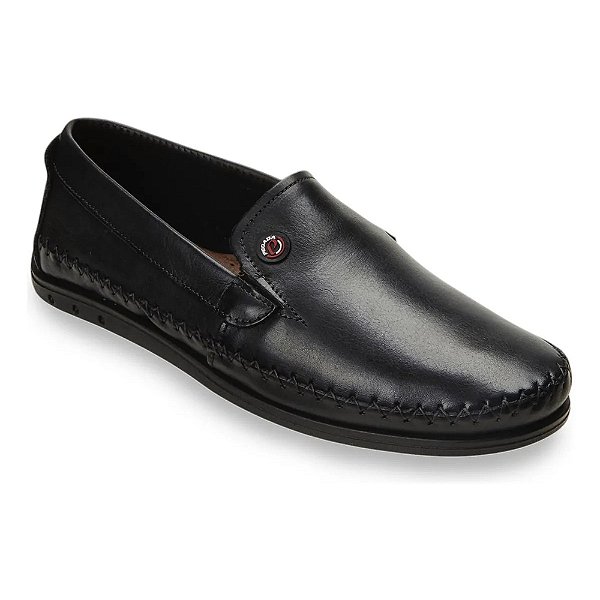 Mocassim Masculino Driver Couro - Preto - Pegada