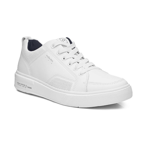 Tênis Masculino Casual Couro - Branco - Pegada