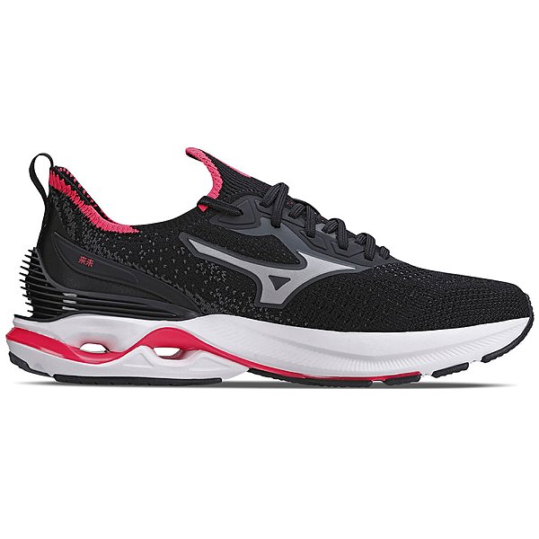 Tênis de Corrida Feminino Wave Mirai 6 - Preto/Rosa - Mizuno