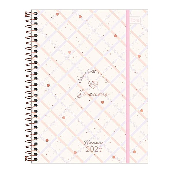 Agenda Planner Espiral Soho 2026 - Quadriculado - Tilibra