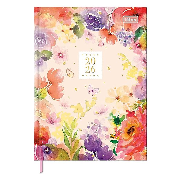 Agenda Diária Costurada Feminine 2026 - Waiting To Blossom - Tilibra