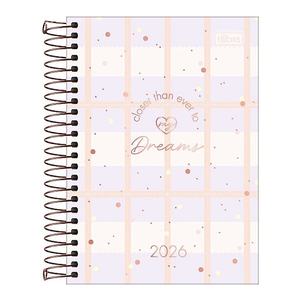 Agenda Diária Espiral Soho 2026 - Grid - Tilibra