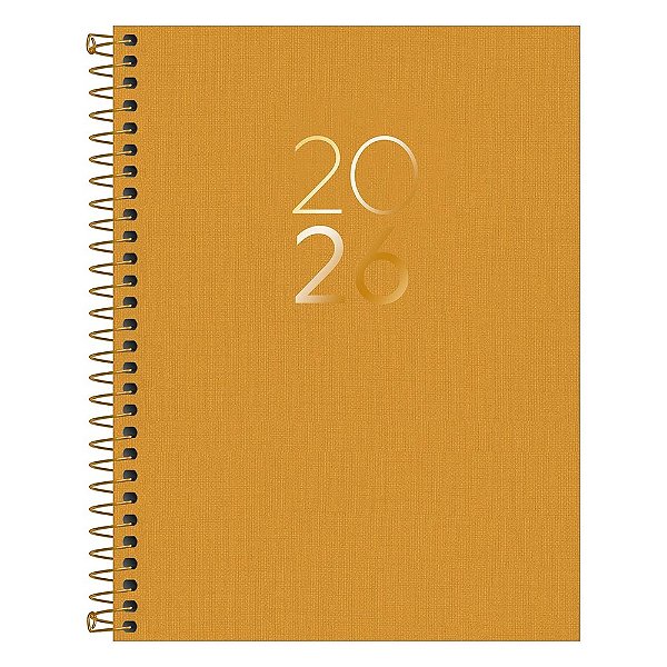 Agenda Executiva Espiral Diária Lume 2026 - Amarelo - Tilibra