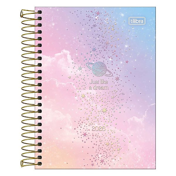 Agenda Espiral Diária Magic 2026 - Saturno - Tilibra