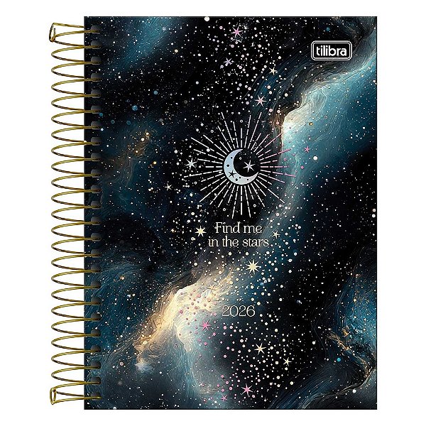 Agenda Espiral Diária Magic 2026 - Universo - Tilibra