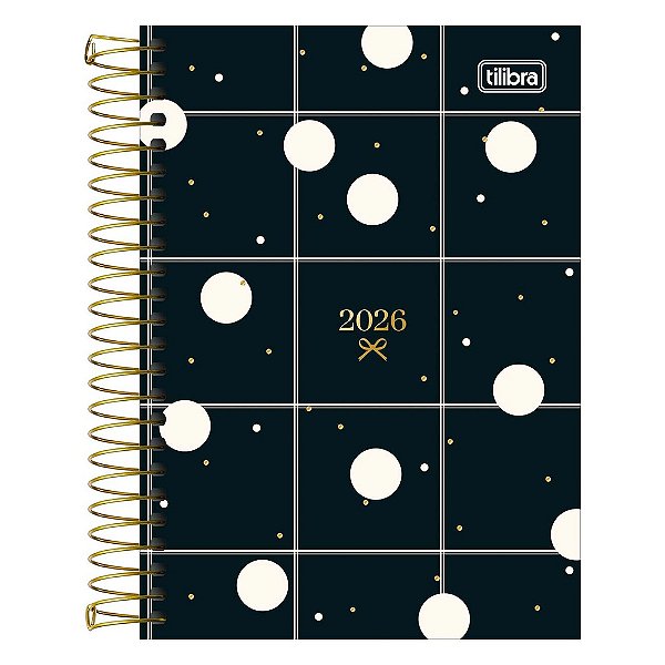 Agenda Espiral Diária West Village 2026 - Poá - Tilibra