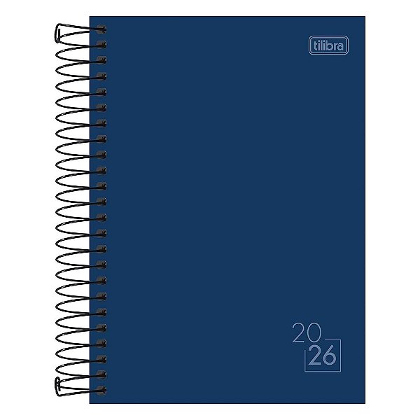 Agenda Espiral Diária Spice 2026 - Azul - Tilibra