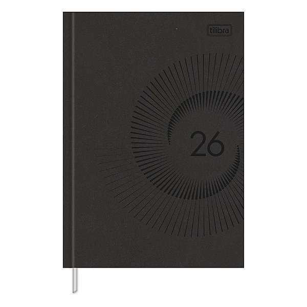 Agenda Executiva Costurada Master Prátika 2026 - Preto - Tilibra