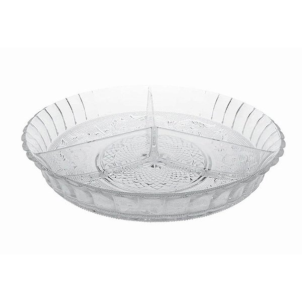 Petisqueira de Vidro Victorian 30cm - Trio - Mimo Style