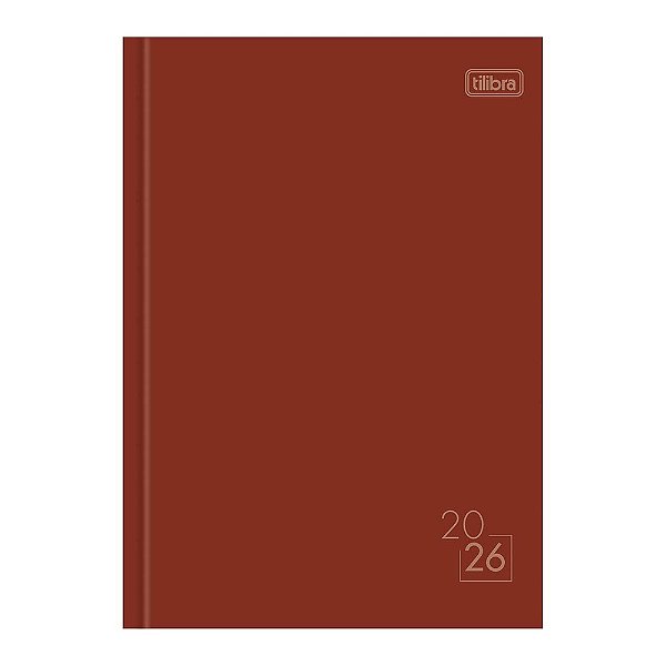 Agenda Costurada Diária Spice 2026 - Vermelho - Tilibra