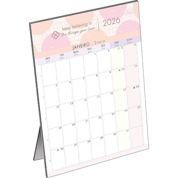 Calendário de Mesa Soho 2026 - Tilibra