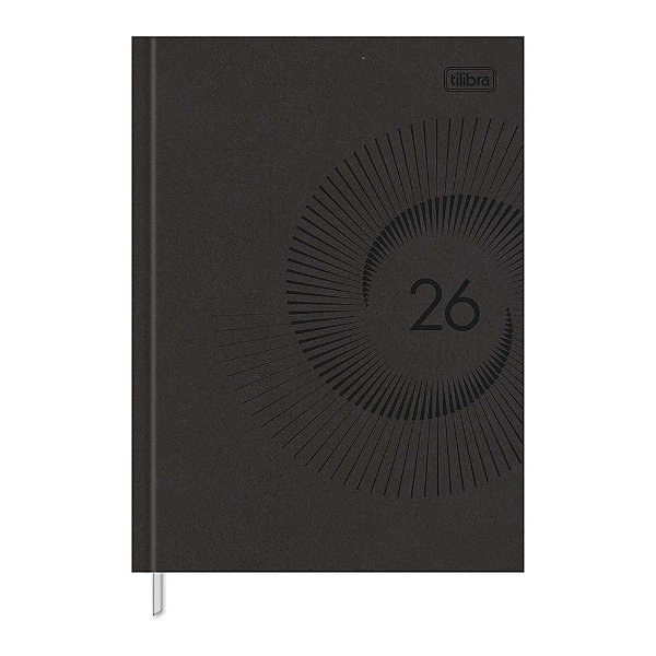 Agenda Executiva Costurada Master Prátika 2026 - Preta - Tilibra