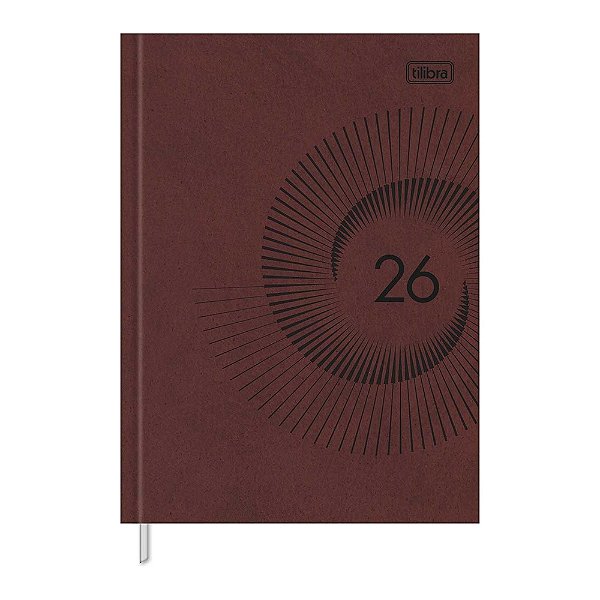 Agenda Executiva Costurada Master Prátika 2026 - Vinho - Tilibra