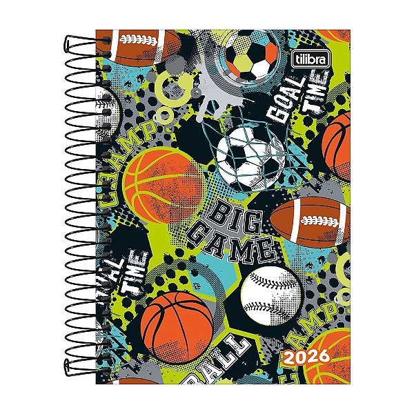 Agenda Espiral Diária Spice 2026 - Balls - Tilibra