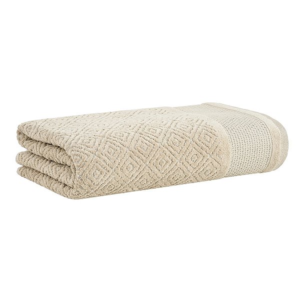 Toalha de Banho Kyoto Jacquard Aveludada - Bege 3144 - Buddemeyer