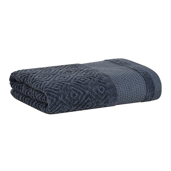 Toalha de Rosto Kyoto Jacquard Aveludada - Azul 1883 - Buddemeyer