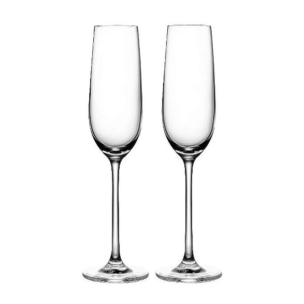 Jogo de Taças Beatriz Para Champanhe Cristal - 250ml - 2 Peças - Fracalanza