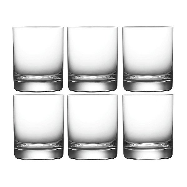 Jogo de Copos Baixos Vital em Vidro - 400ml - 6 Peças - Fracalanza