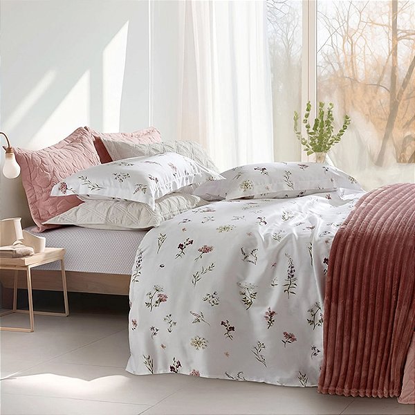 Jogo de Cama Living Art 300 Fios - Solteiro - Maitê - 3 Peças - Corttex
