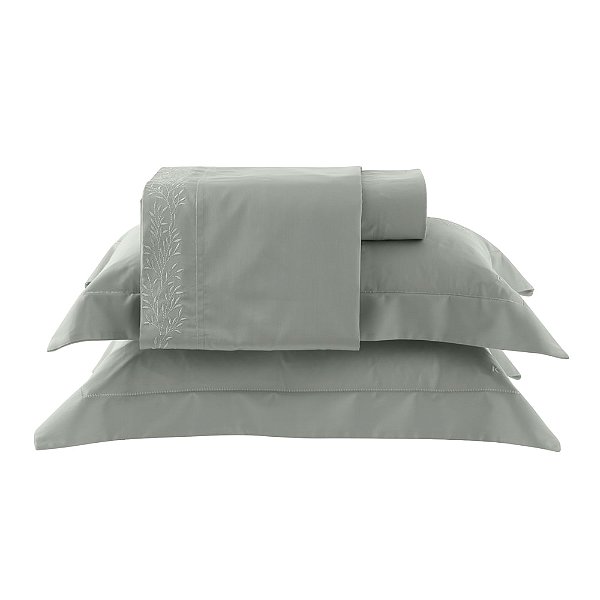 Jogo de Cama 300 Fios Bordado Taiti Greenjoy - Queen - Kacyumara