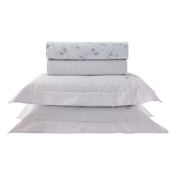 Jogo de Cama Vida Bela Casal 200 Fios - Liry - Kacyumara
