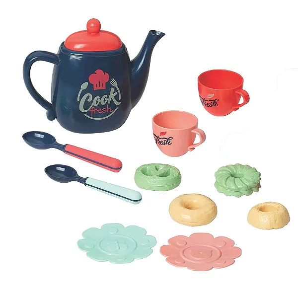 Kit Chá Deluxe Bule - 11 Peças - Braskit