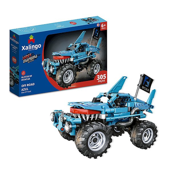 Blocos de Montar Super Máquina na Pista Off Road 305 peças - Xalingo