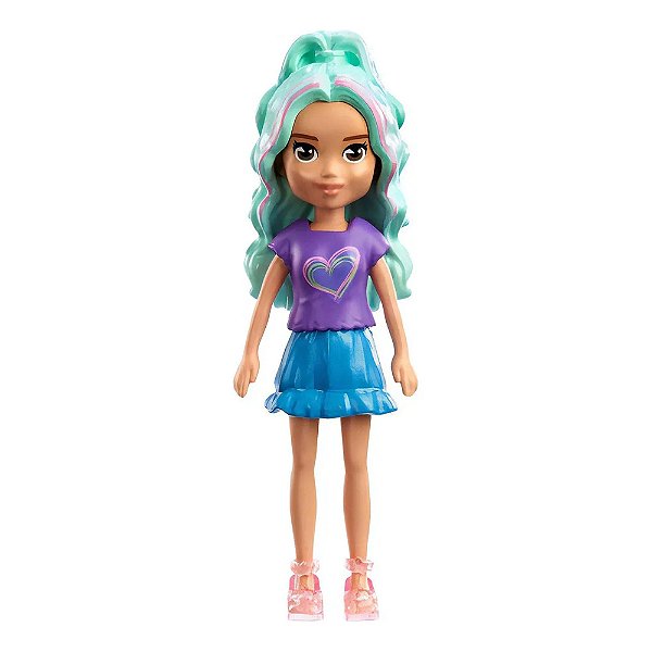Polly Pocket - Cabelo Azul com Mechas - Mattel