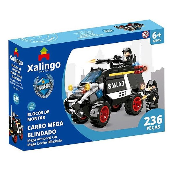 Blocos de Montar Operações Especiais Carro Mega Blindado - 238 Peças - Xalingo
