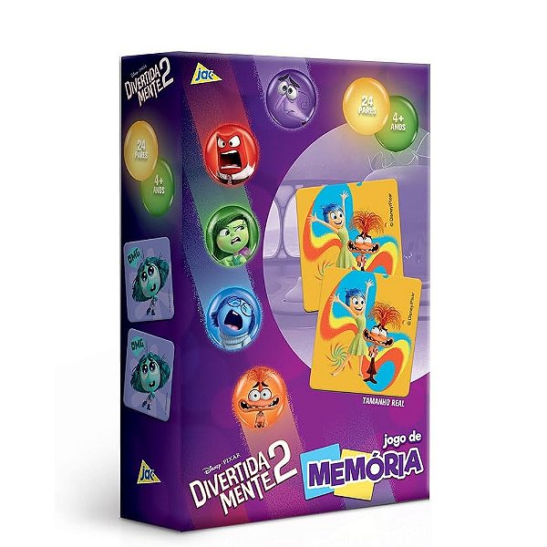 Jogo da Memória - Divertidamente - 48 Peças - Toyster