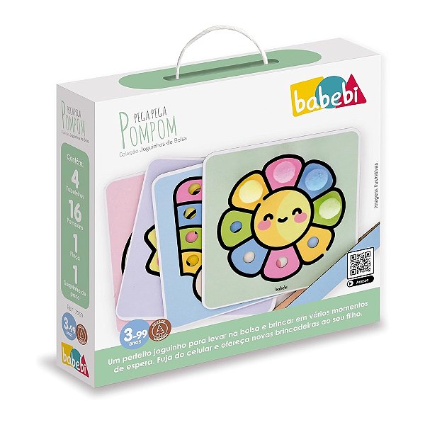 Jogo de Bolsa Pega Pega PomPom - Babebi