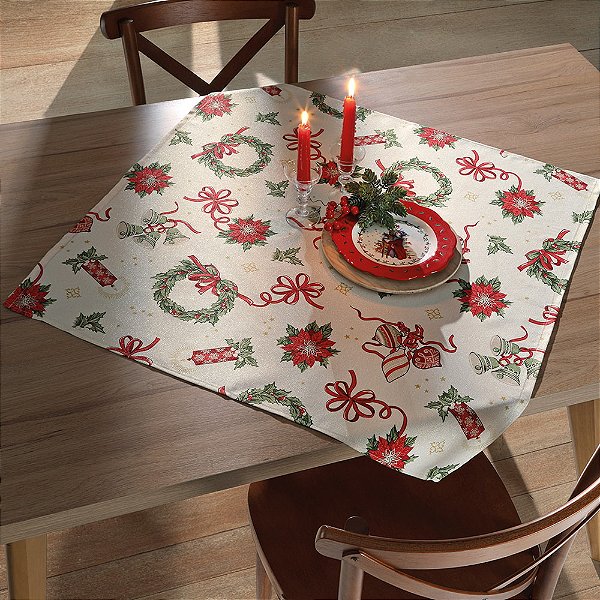 Toalha de Mesa Celebra 78 x 78cm - Natal 121 - Döhler