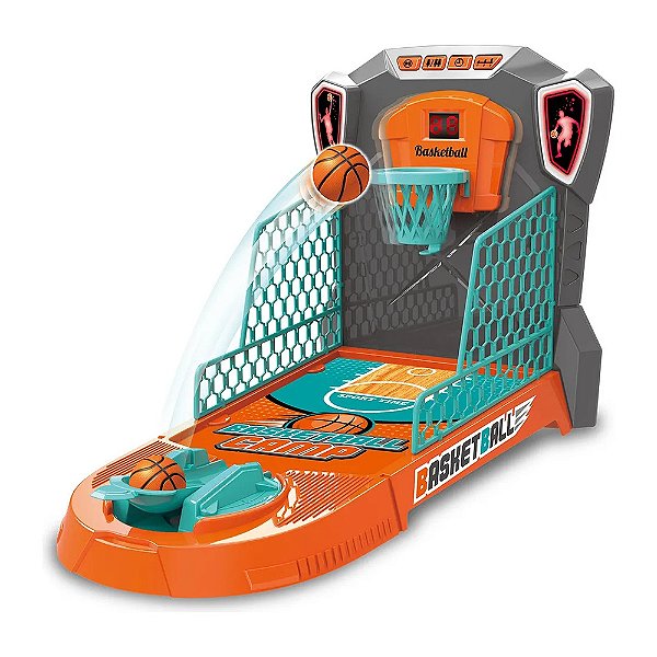 Mini Jogo de Basquete Arremesso Livre - DM Toys