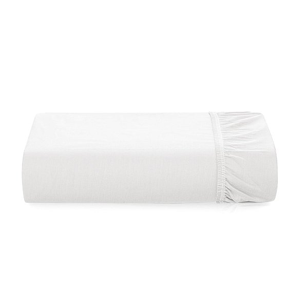 Lençol Com Elástico Tom 200 Fios King - Branco - Karsten