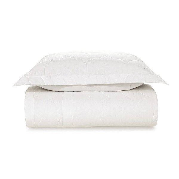 Jogo de Colcha Tom 200 Fios Solteiro - Branco - Karsten