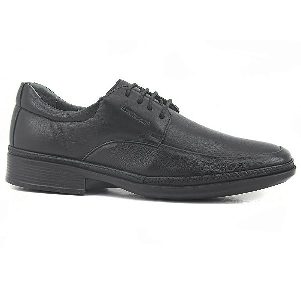 Sapato Social Masculino Couro Air Tech - Preto - Leveterapia