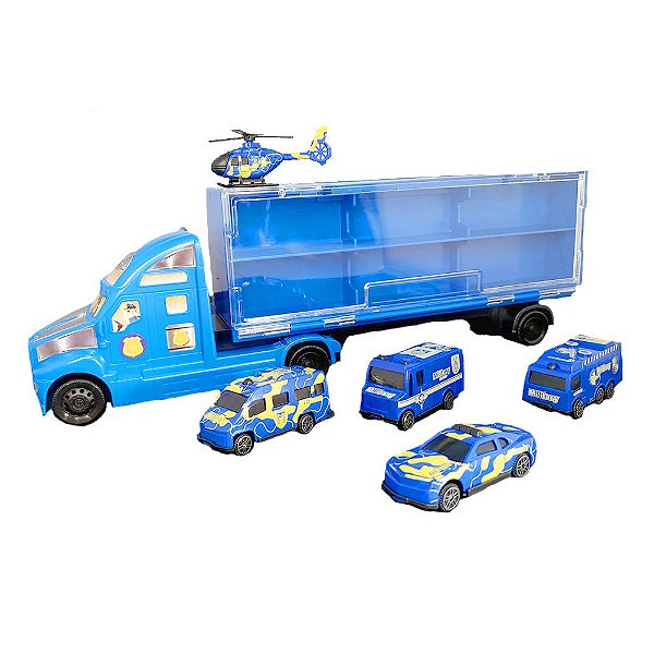 Carreta Polícia em Ação com Veículos - Braskit