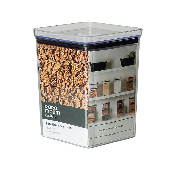 Pote Hermético Empilhável Lumini - 3,335L - Paramount