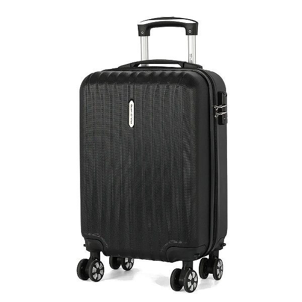 Mala de Viagem de Bordo Bristol 20" - Preta - Polo King
