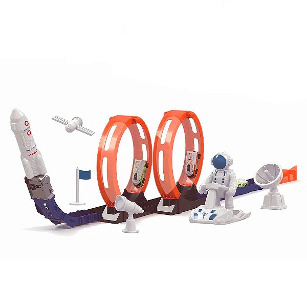 Pista Looping Espacial 23 Peças - Braskit