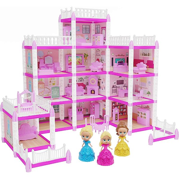 Castelo da Princesa 60cm - 240 Peças - GGB Brinquedos