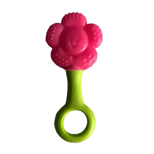 Mordedor e Chocalho Fofiflor - Pais e Filhos