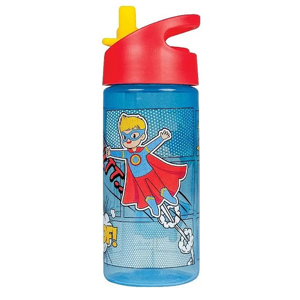 Garrafa Super Heroís 380ml - Azul - Buba