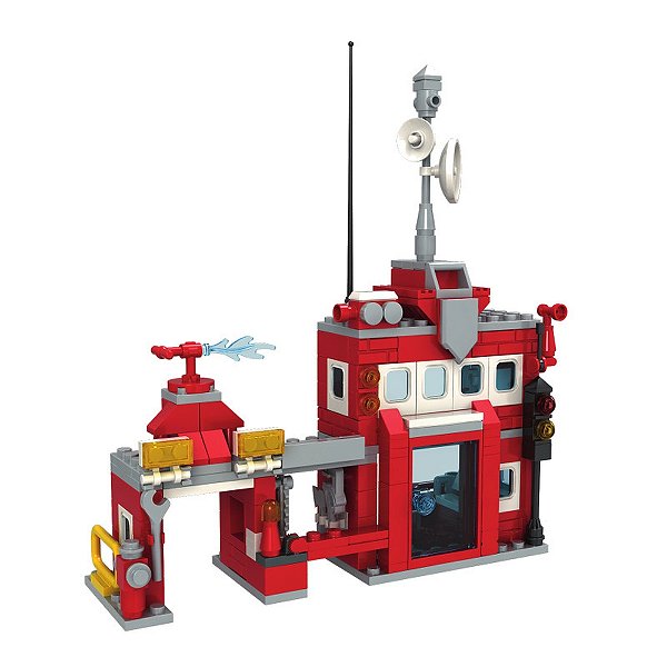 Blocos de Montar Corpo de Bombeiros - 250 Peças - Xalingo