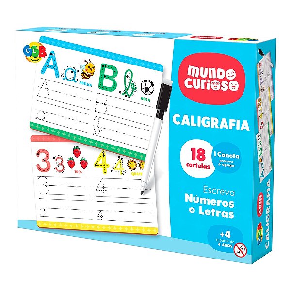 Jogo Caligrafia Mundo Curioso - GGB Brinquedos