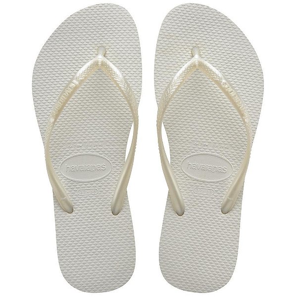 Chinelo Feminino Slim - Branco Perolado - Havaianas